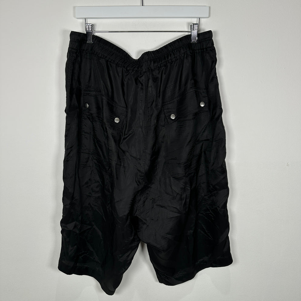 Rick Owens Phlegethon SS21 Bela Satin Shorts Size XL