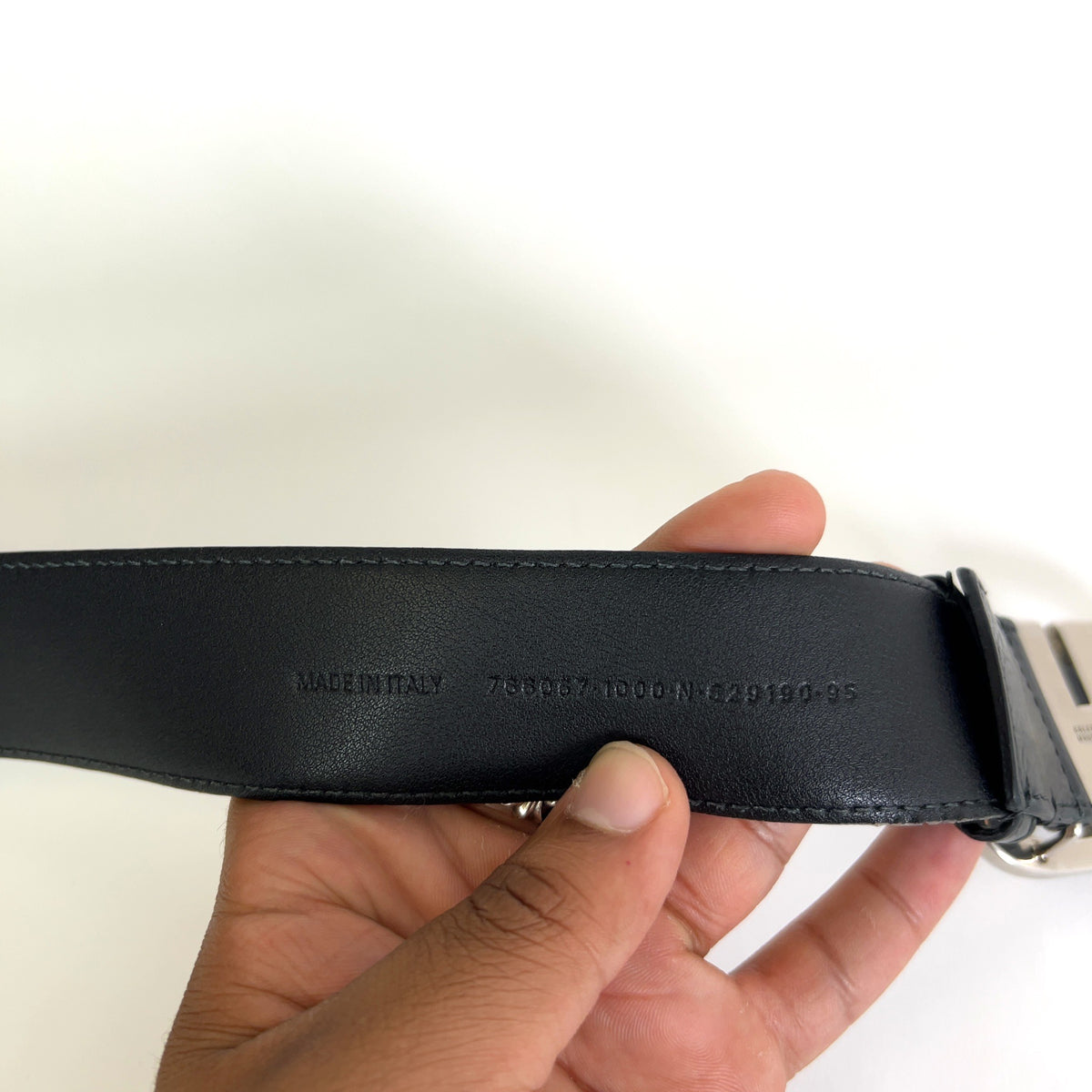 Balenciaga BB Monaco Leather Belt