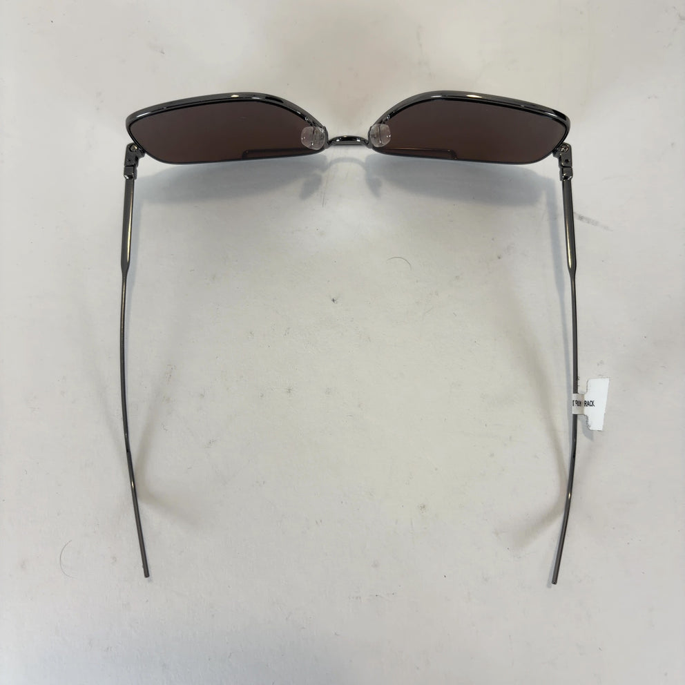 Givenchy Rectangle Aviator Brown Lens Wire Frame Sunglasses