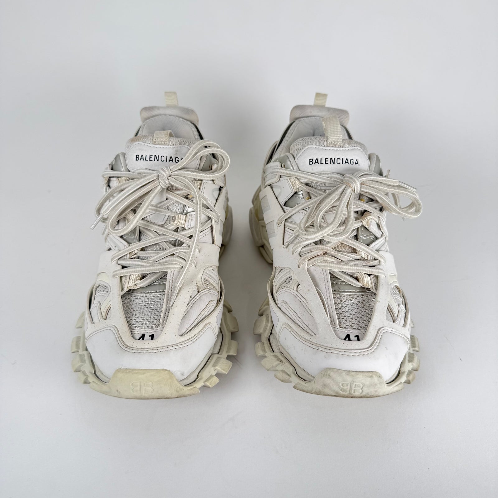 Balenciaga Triple White Track Sneakers Size 41