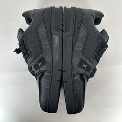 Louis Vuitton Triple Black Monogram Trainers Size 10LV
