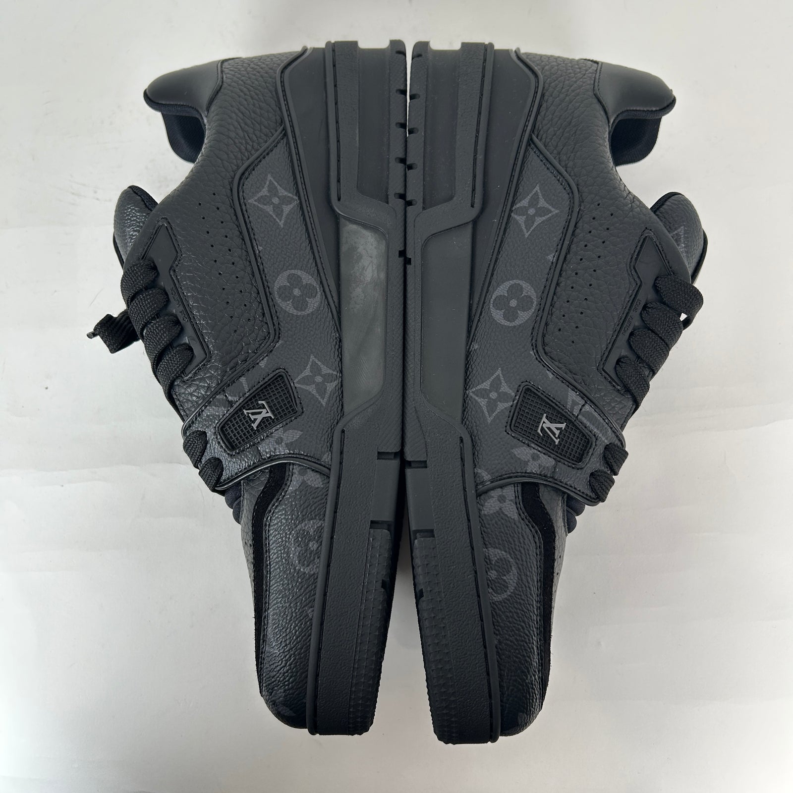 Louis Vuitton Triple Black Monogram Trainers Size 10LV