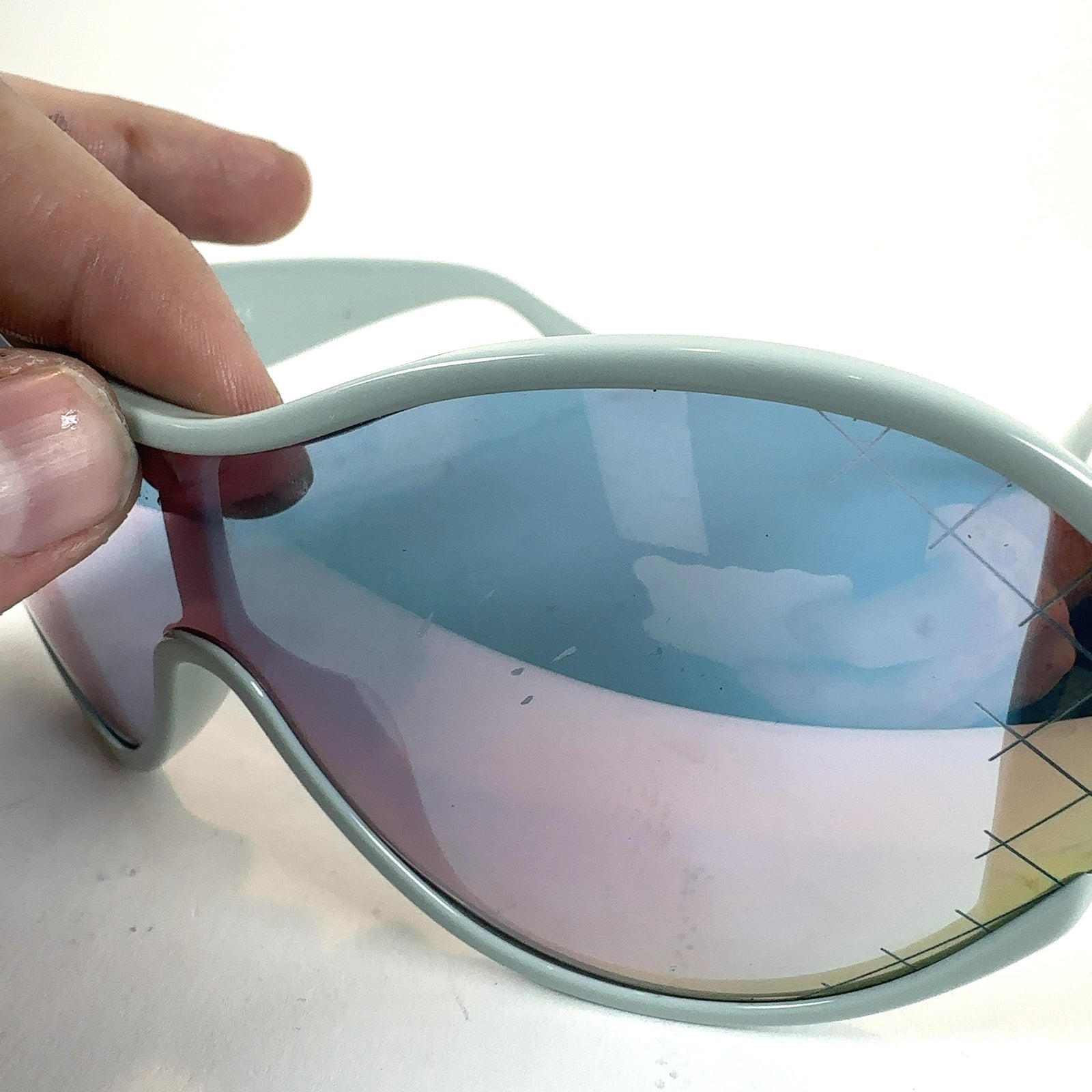 Chanel Reflective Round Shield Sunglasses