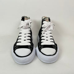 Maison Mihara Yasuhiro Black/White Peterson OG Sole Canvas High-Top Sneaker Size 41