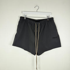 Essentials Black Nylon Shorts Size L