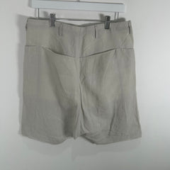 Linen Drop-Crotch Shorts Size 31