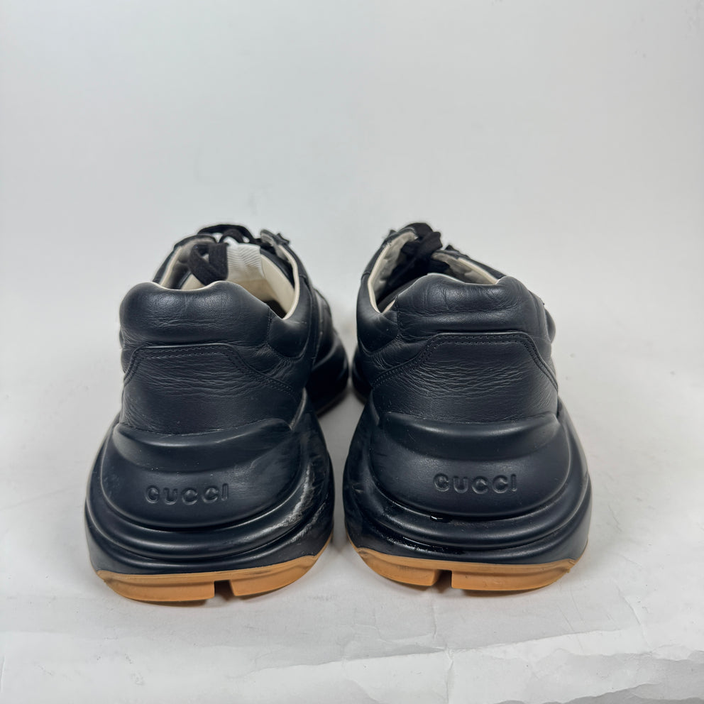 Gucci Black Tiger Rhyton Sneaker Size GG 12