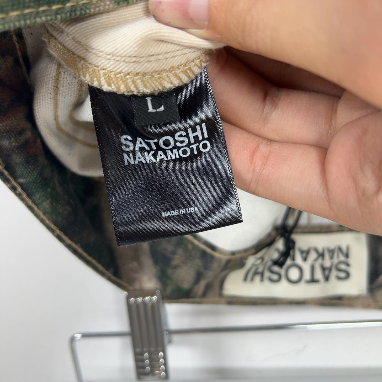 Satoshi Nakamoto Enduro Padded Distressed Canvas Camo Pants