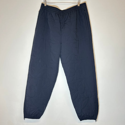 Louis Vuitton Navy Flower Monogram Quilted Trackpants Size 46