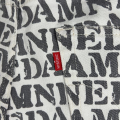 Hysteric Glamour 'Damned' Allover Script Jeans