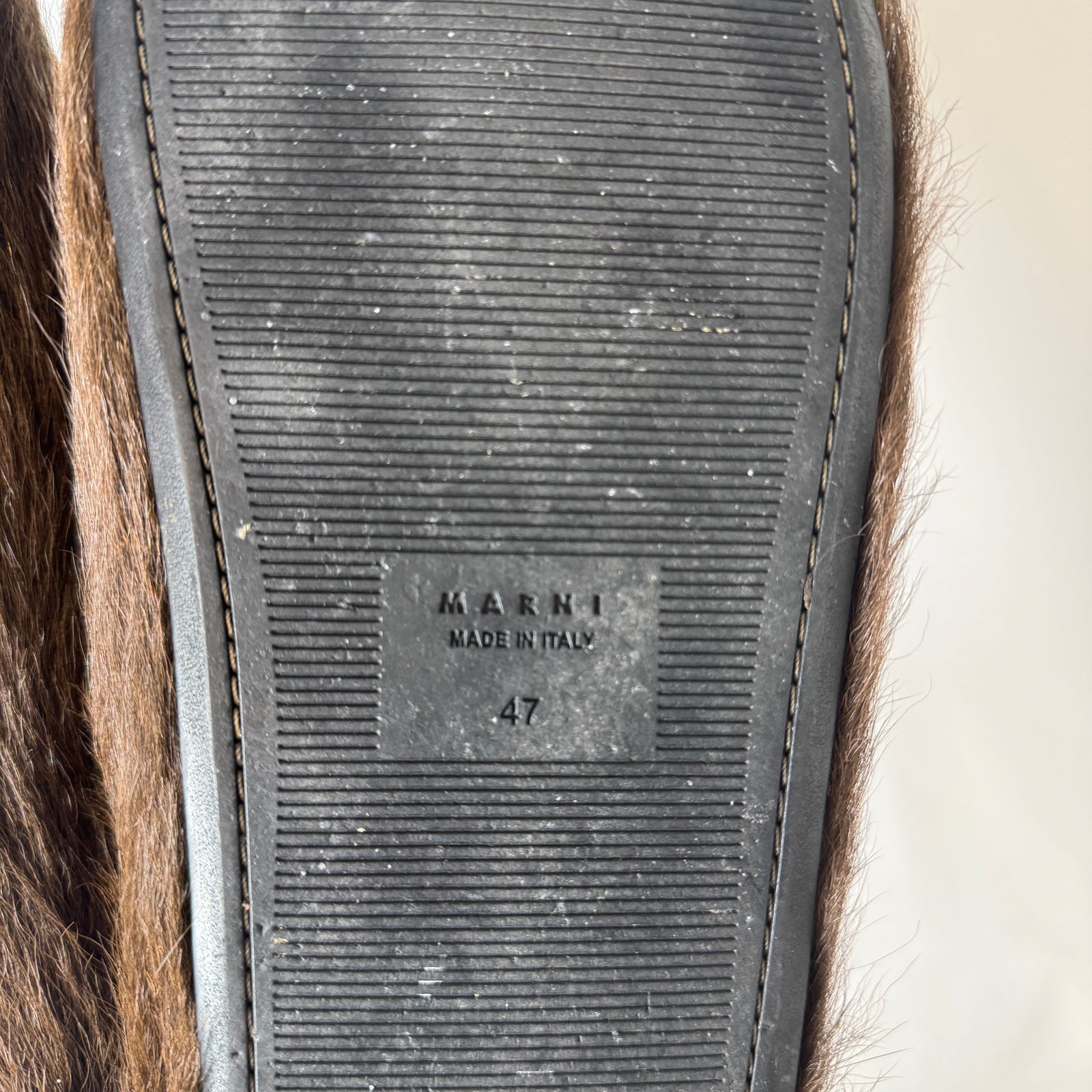 Marni Brown Fussbet Mules Size 47