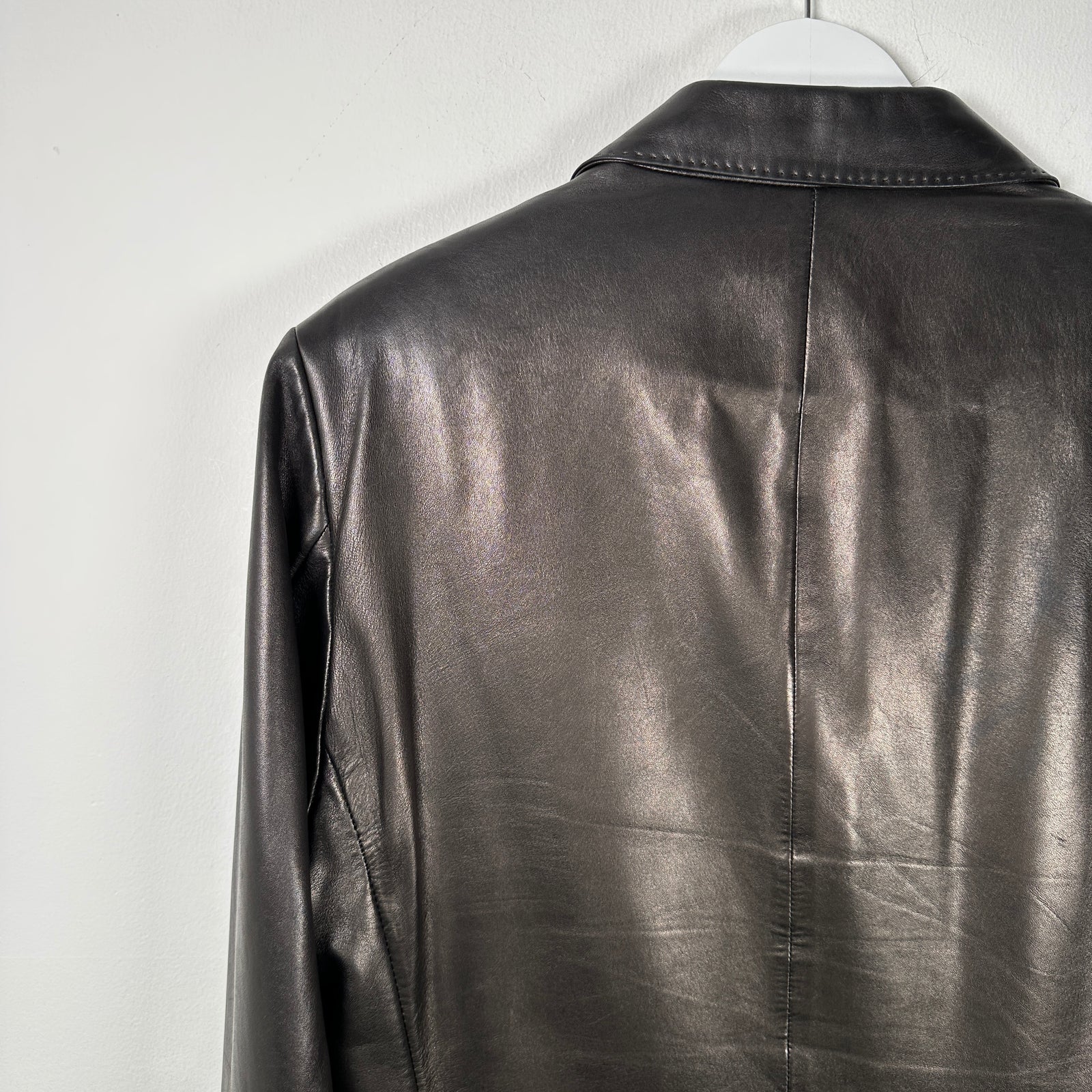 Ralph Lauren Purple Label Lambskin Leather Blazer Size 42R