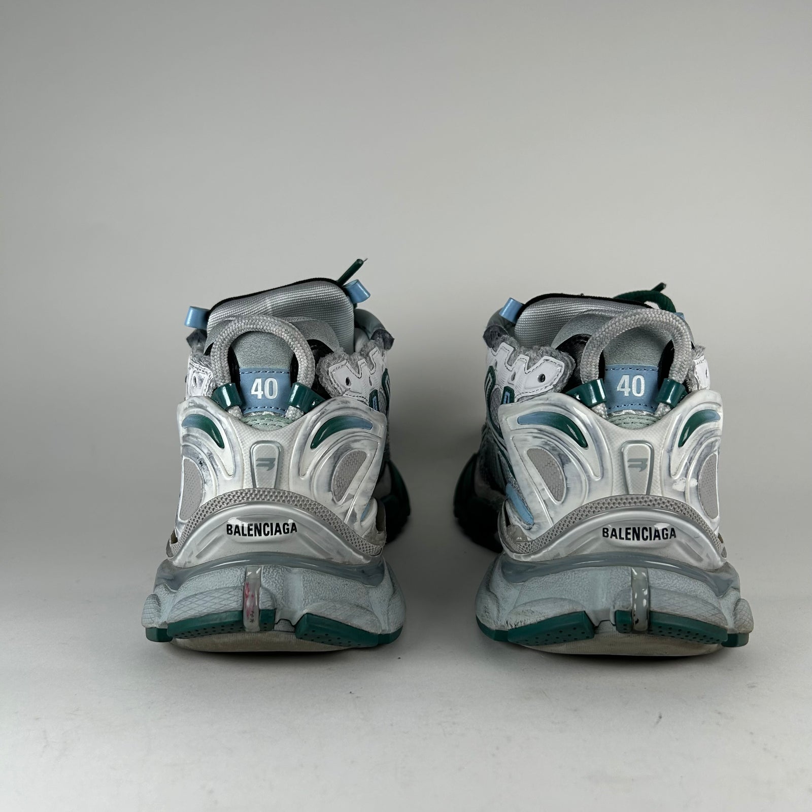 Balenciaga Green/Blue Runners Size 7
