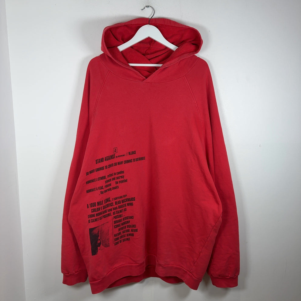 Raf Simons Archive Redux SS02 Peter De Potter Terror Oversized Hoodie