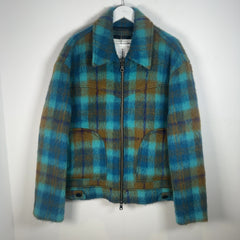 Andersson Bell Artois Harry Check Shaggy Mohair Wool Jacket