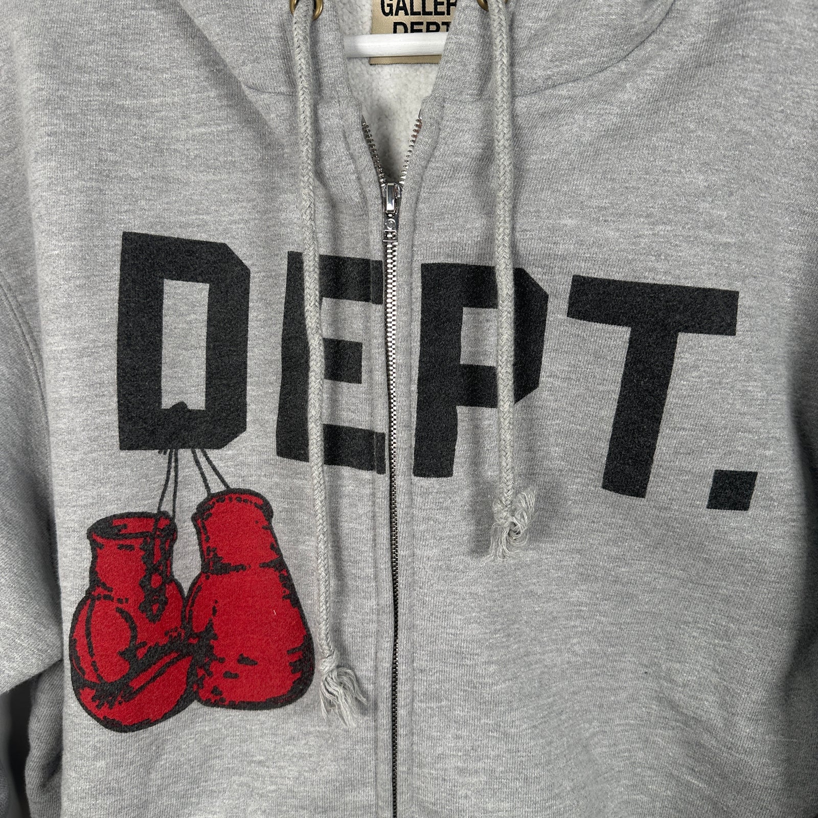 Gallery Dept. Boxing Logo Grey Zip-Up Size M