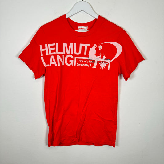 Helmut Lang Pink 'Divide By 2' Tee Size S