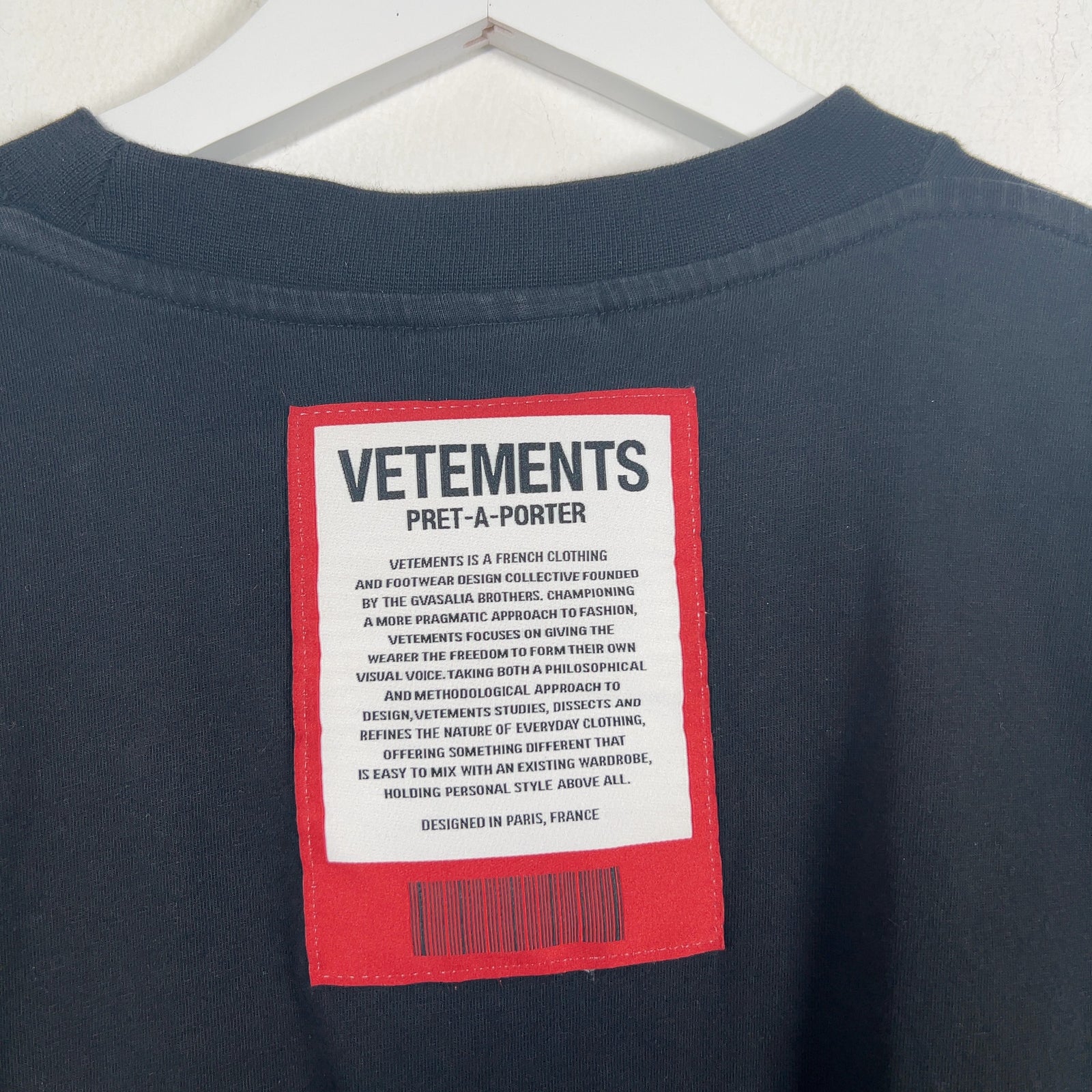 Vetements Thermal Label Logo T-Shirt