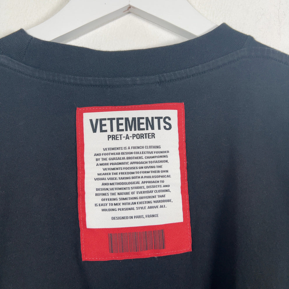 Vetements Thermal Label Logo T-Shirt