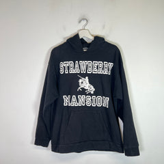 Strawberry Mansion Black Logo Hoodie Size XL