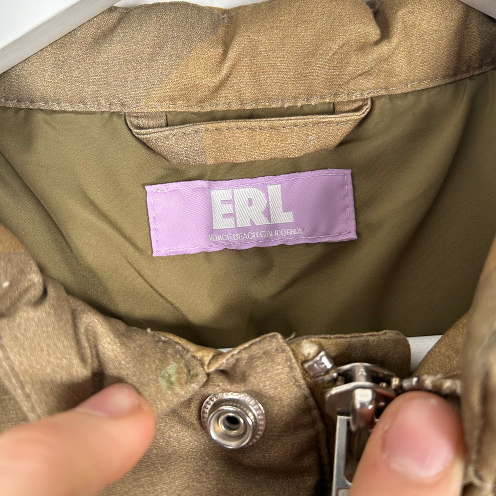 ERL Geometric Puffer Bomber Jacket Size S