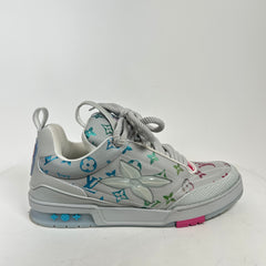 Louis Vuitton Grey Multicolor Skate Sneakers Size LV 10