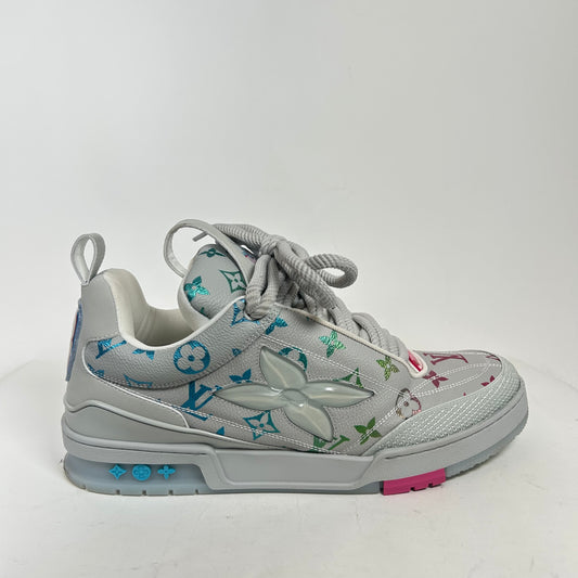 Louis Vuitton Grey Multicolor Skate Sneakers Size LV 10