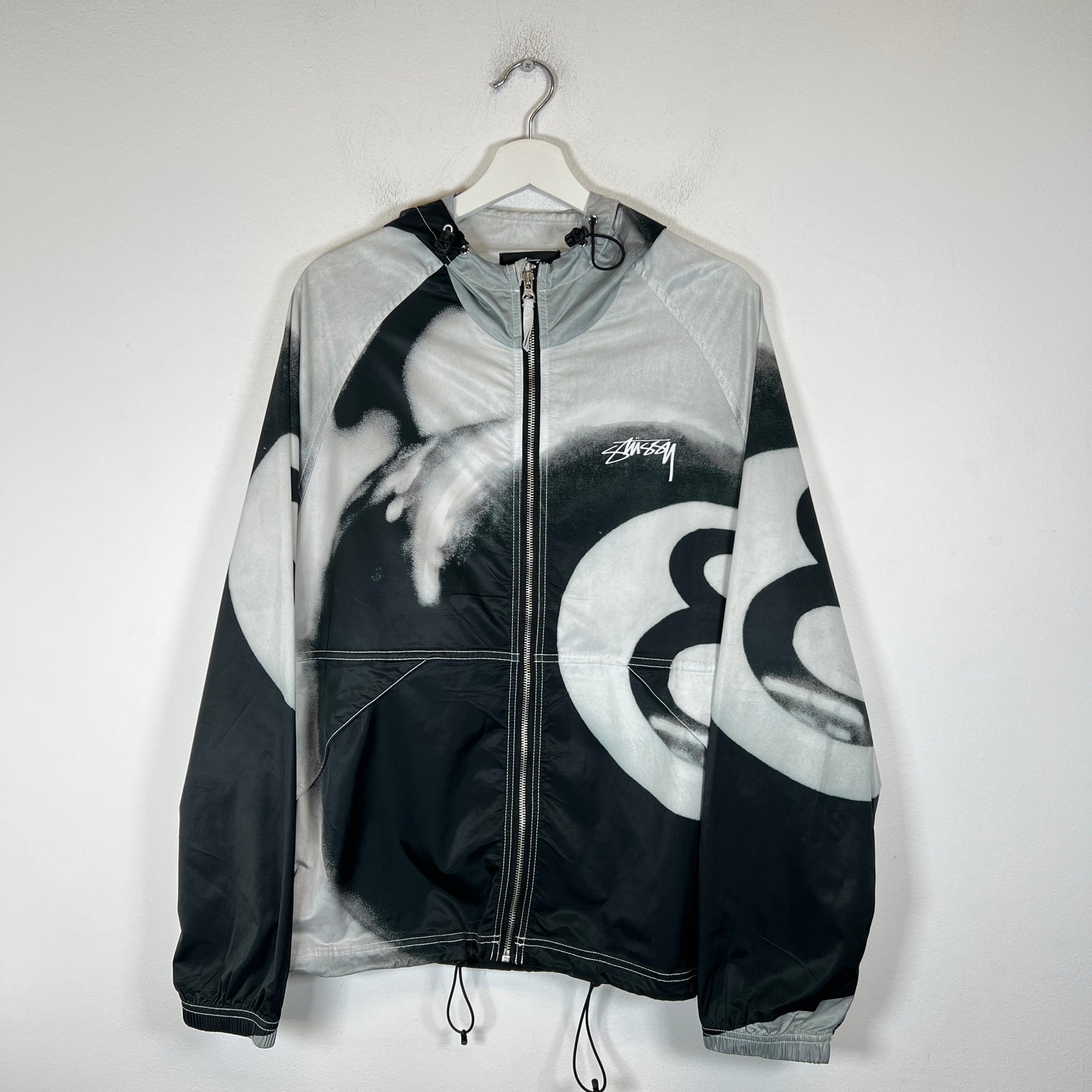 Stussy 8 Ball Beach Shell Jacket Size L