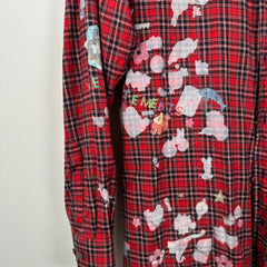 Vetements AW18 Sticker Flannel Size S