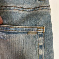 Amiri Flame Patched Lightwash Jeans