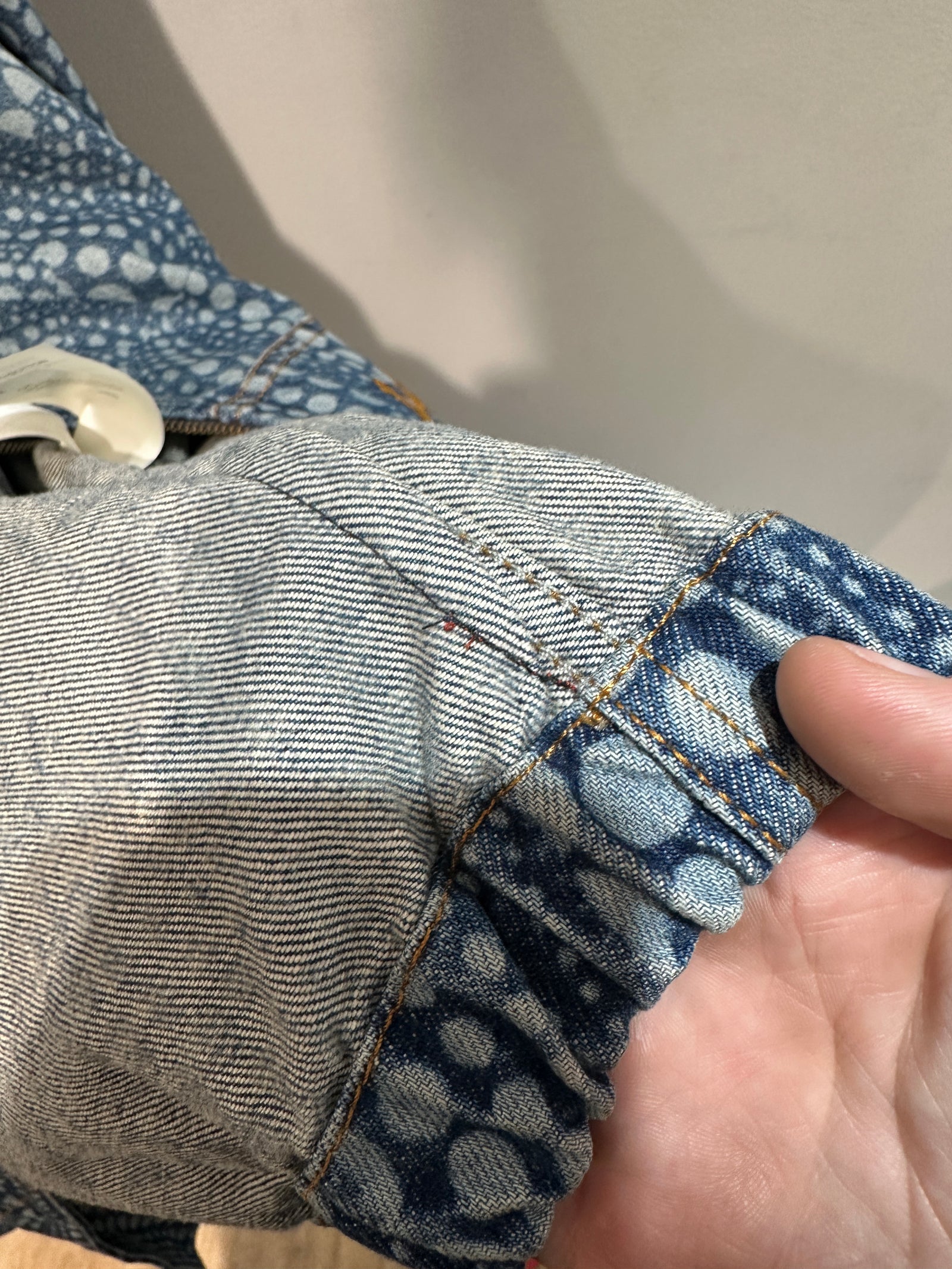 Louis Vuitton x Yayoi Kusama 'All-Over Pumpkin' Denim Zip-Up Jacket