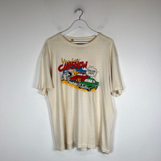 Gallery Dept Cream Venice Car Show T-Shirt Size L