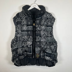 Kapital Black Bandana Kneel Vest Size 3