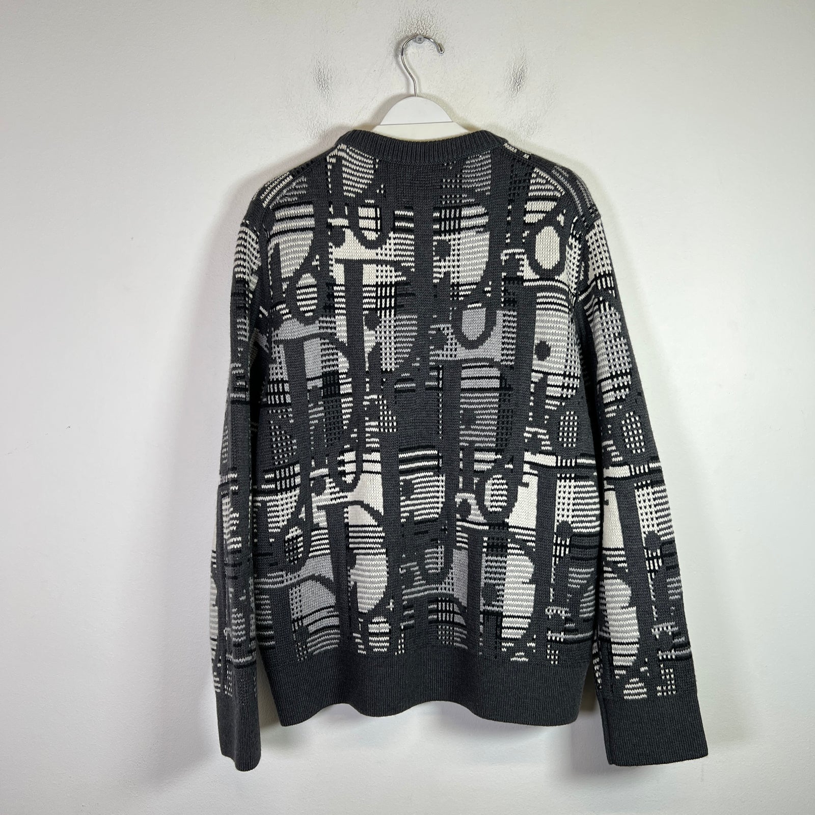Dior Wool Oblique Trotter Intarsia Monogram Sweater