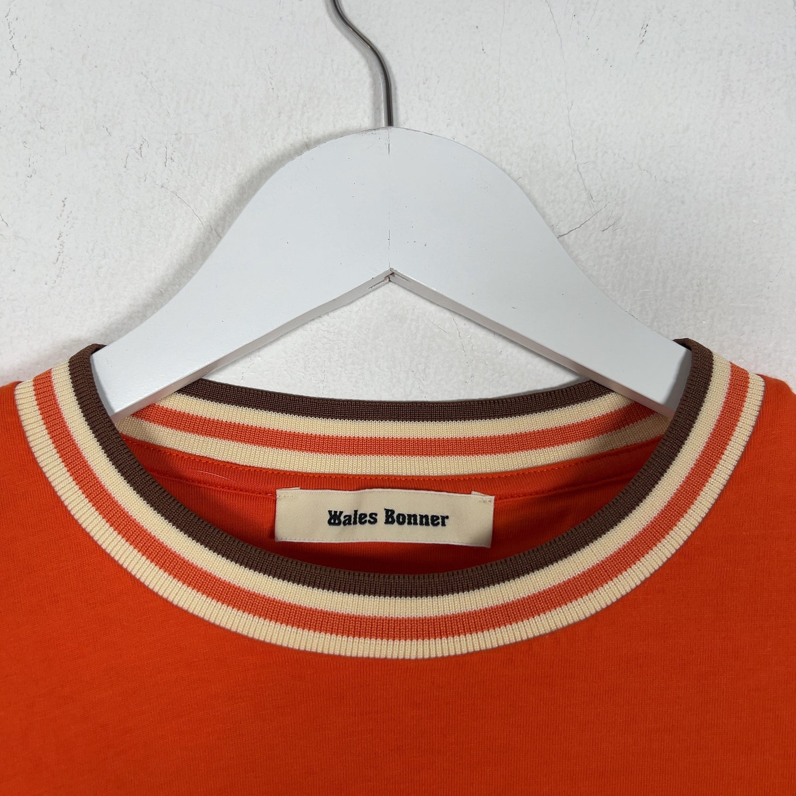 Wales Bonner Houndstooth Spell Out Logo T-Shirt