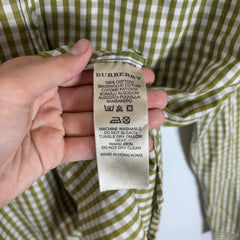 Burberry Plaid Button-Up Shirt