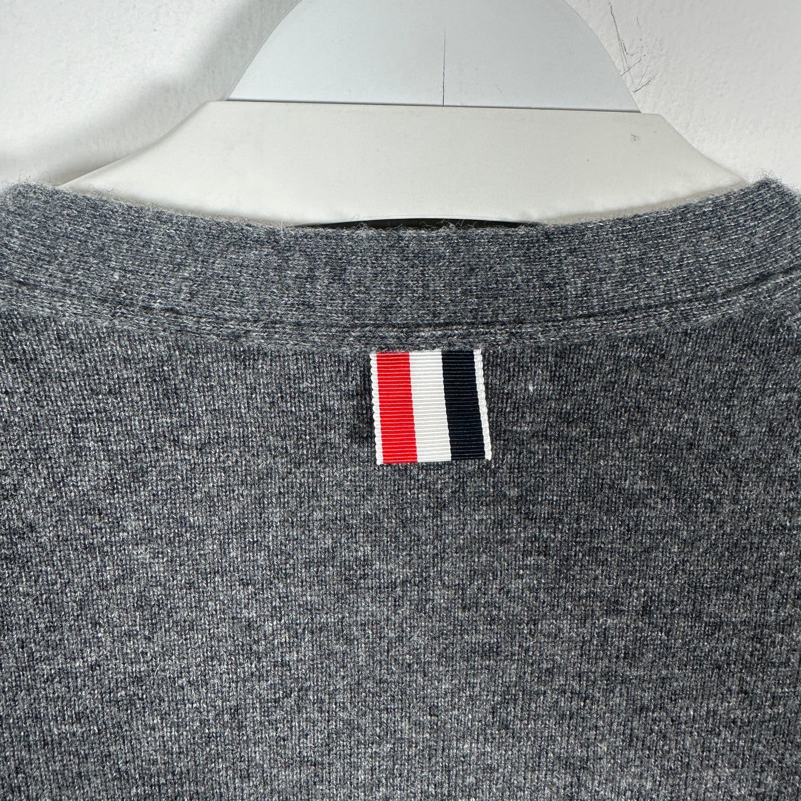 Thom Browne Grey Button-Up Cardigan Size 3