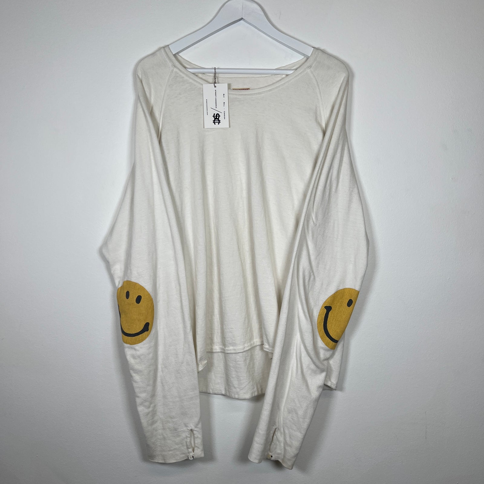 Kapital White Smiley LS Tee Sz 4