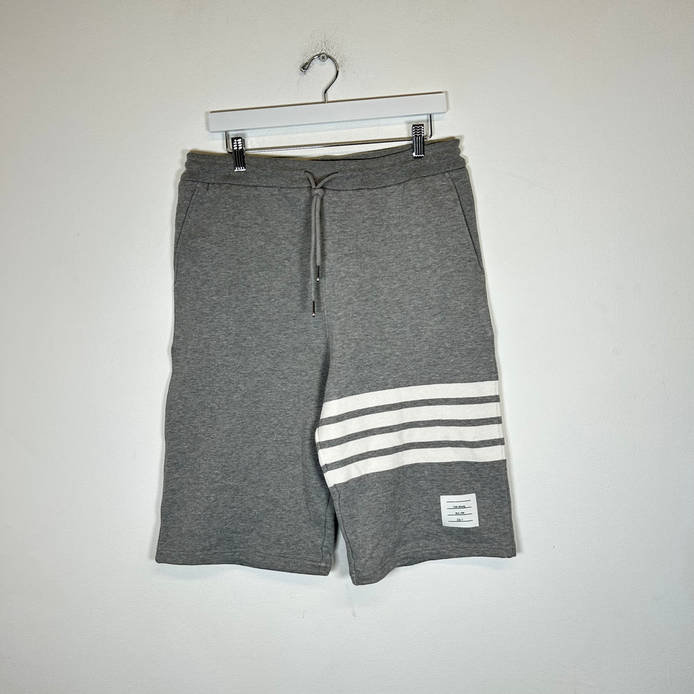 Thom Browne Grey 4 Bar Sweat Shorts Size 4