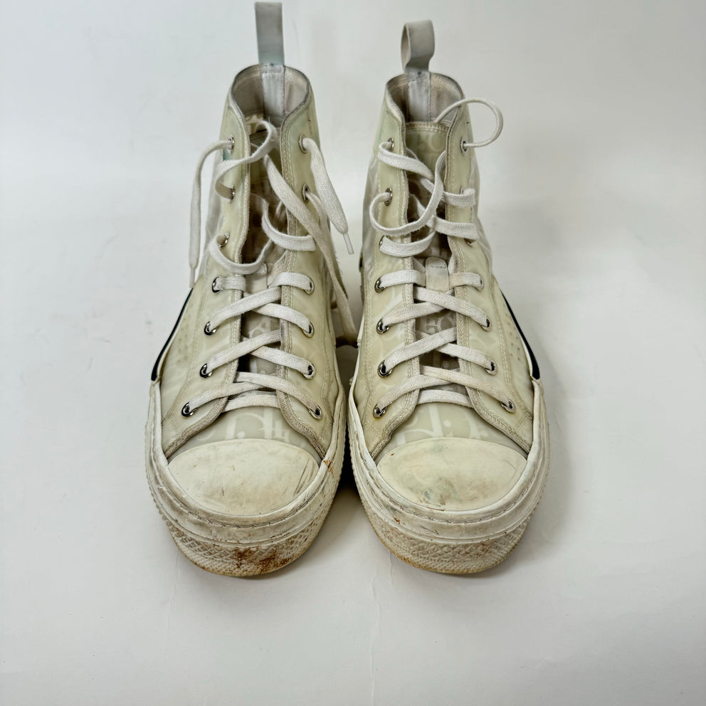 Dior B23 White High Tops Size 40