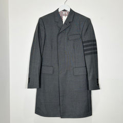 Thom Browne Grey Suit Trench Coat