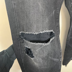 R13 Black Distressed Jeans Sz 34