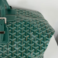 Goyard Goyardine Green Boeing 55 Travel Duffle Bag