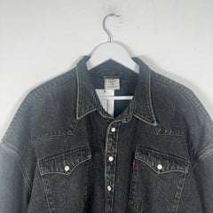 Vetements x Levi's Black Washed Denim Shirt Size 7XL
