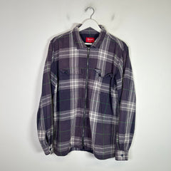 Supreme SS17 Shadow Plaid Zip-Up Flannel