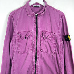 Stone Island Faded 2-Pocket Zip-Up Jacket
