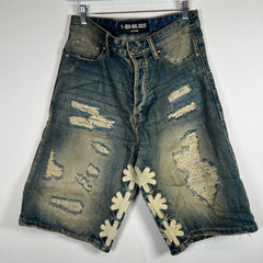 Lostshdws Distressed Denim Shorts Size 32