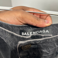 Balenciaga Red Striped Black Jeans Size 34