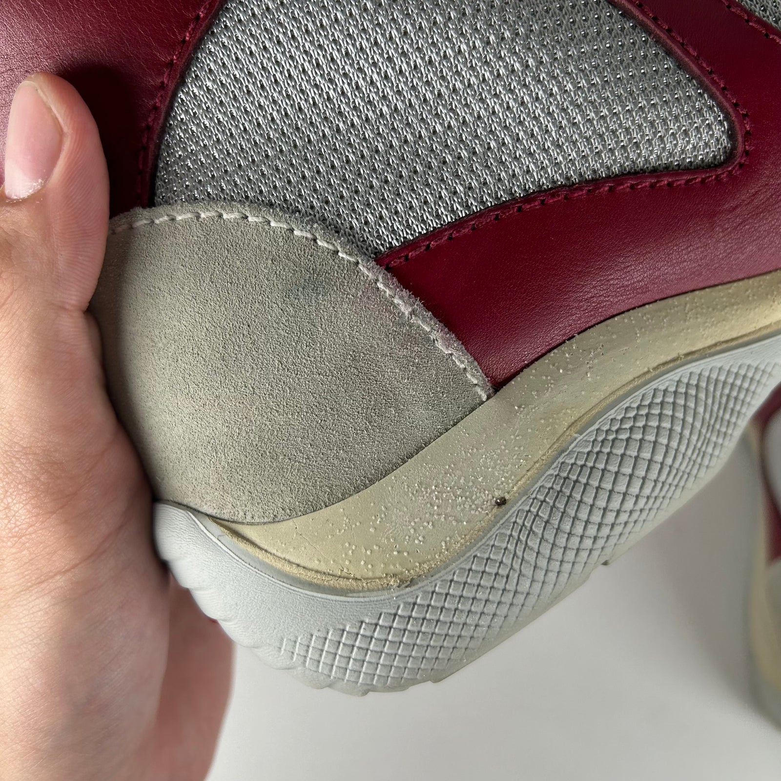Prada America's Cup Burgundy Sneakers Size 9.5