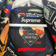 Supreme GORE-TEX SS21 Black Stickers Shell Jacket Size L